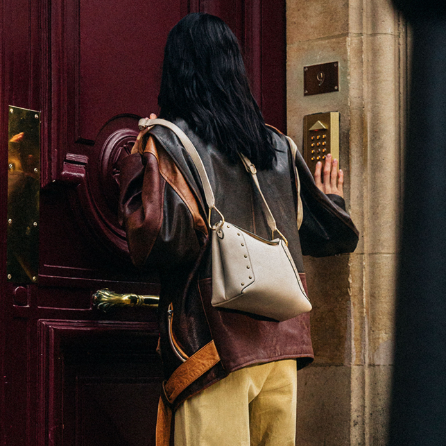 Sac Cuir Nappa Gypse Gaia