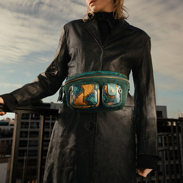 Blue Lotus Python Romeo Fanny Pack