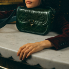 Jade Green Leather Manon Bag