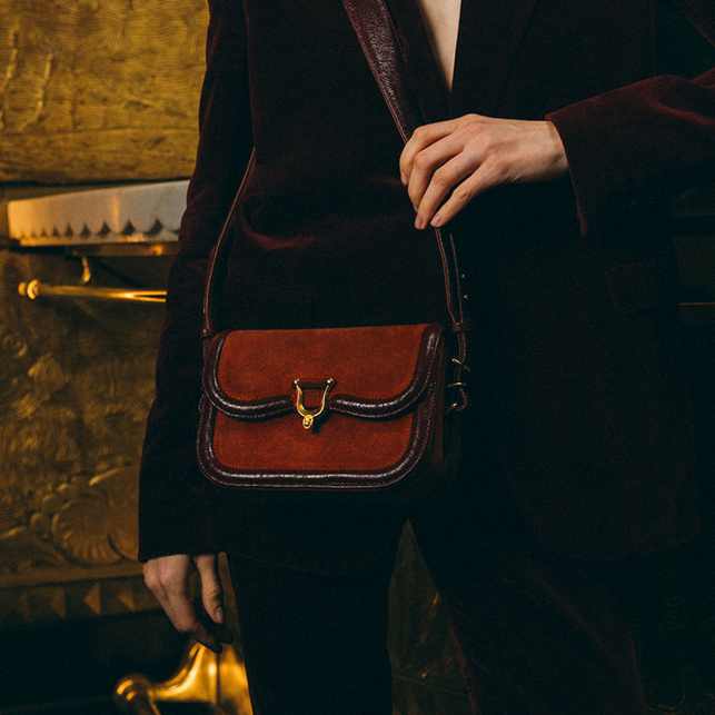 Sac Cuir Big Ava Leo Vintage