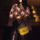 Sulfur Yellow Leather Mini Manon Bag