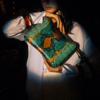 Blue Lotus Python Gaia Bag