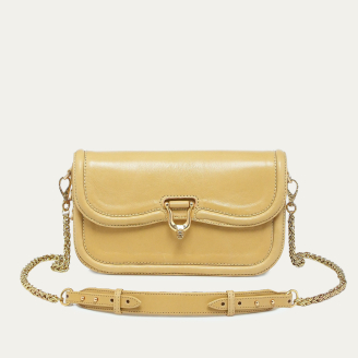 Off White Leather Manon Baguette Bag