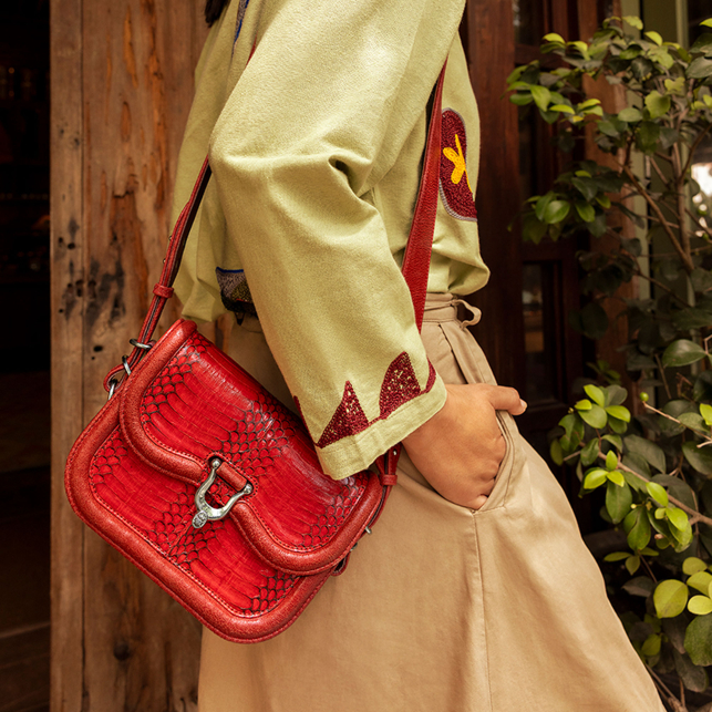 Sac Python Mini Manon Cobra rubis
