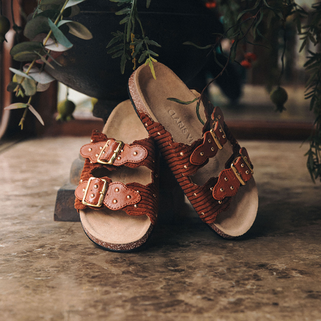 Brick Velvet Odette Sandals
