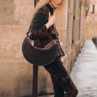 Smoke Brown Suede Big Chris Bag