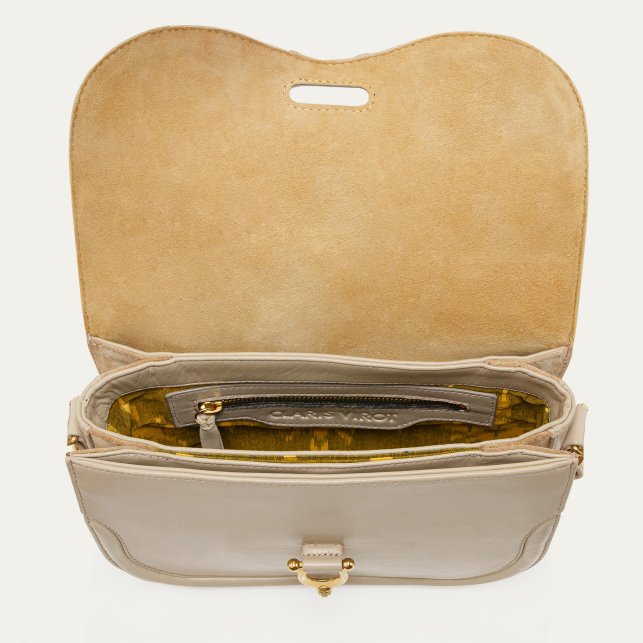 Mini Manon Bag in Gypse Nappa Leather