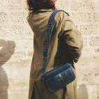 Sac Python Lily Bleu Navy