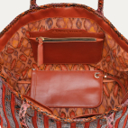 Coquelicot Suede Calfskin Marny Tote Bag