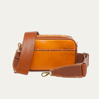 Honey Leather Lily Bag
