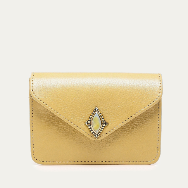 Porte Cartes Alex Cuir Off White