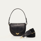 Black Python Victoria Bag