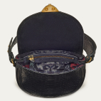 Black Python Victoria Bag
