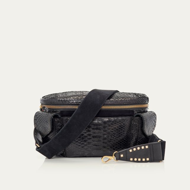 Sac Banane Python Jules Noir