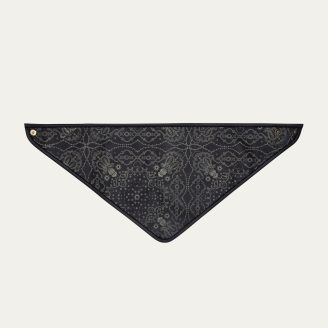 Bandana Cuir Nappa Noir Imprime Bandana