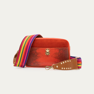 Sac Lezard Lily Orange Goyave