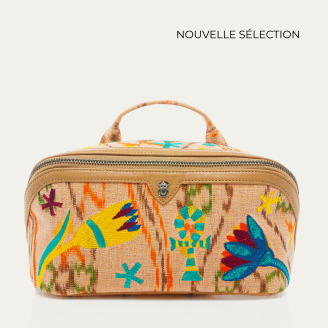 Trousse Tissu Charlotte Amphore Brodé
