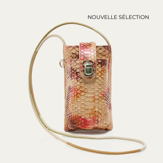 Etui à Telephone Python Double Marcus Amphore Argent