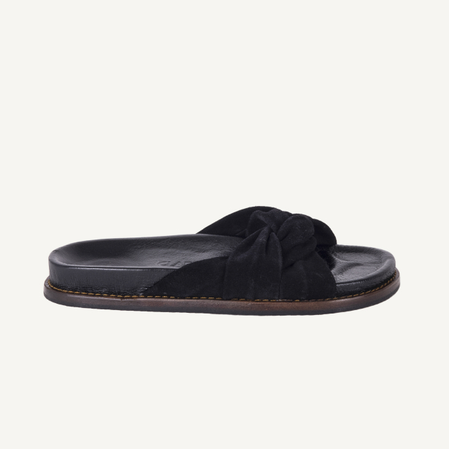 Burgundy Suede Jeannette Sandals