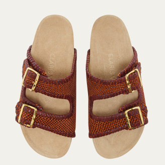 Terracoral Python Odette Sandals