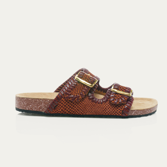 Terracoral Python Odette Sandals
