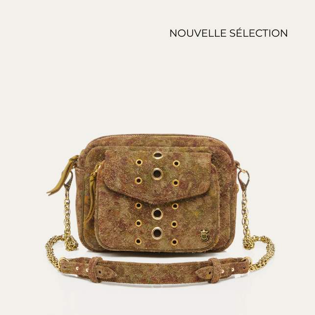 Papyrus Used Thick Suede Charly Bag