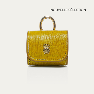 Sulfur Yellow Leather Jamie Airpod Holder