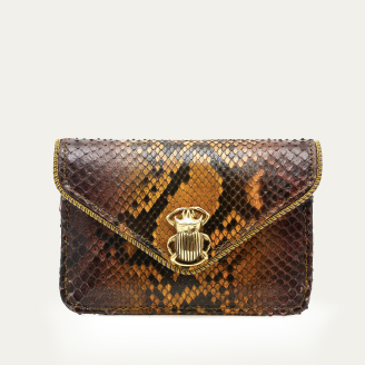 Porte Cartes Python Alex Oeil de Tigre