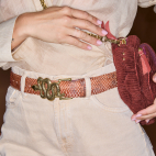 Gold Half Moon Buckle