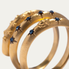 Bague Spiralée à Strass Or