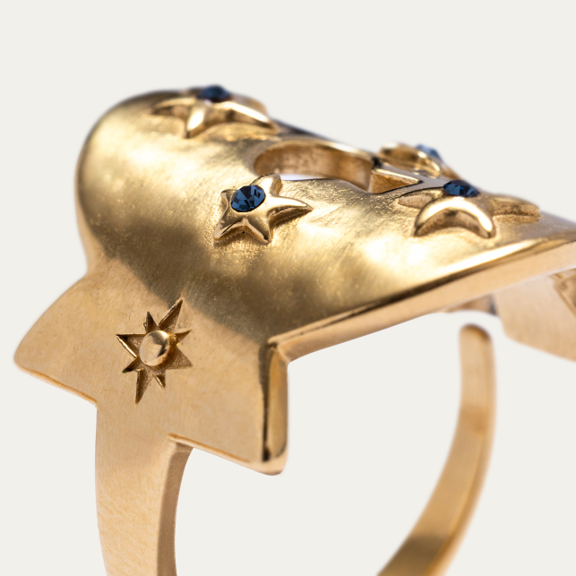 Bague Manchette Secret Or