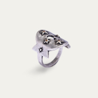Bague Manchette Secret Argent