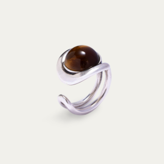 Osmose Silver Stone Ring
