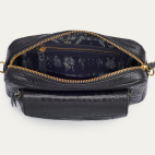 Sac Cuir Embosse Croco Big Charly Noir