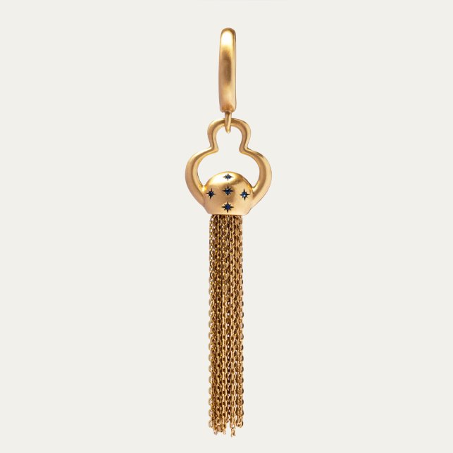 Pendentif Pompon Amovible Or