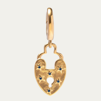 Removable Secret Heart Pendant in Gold