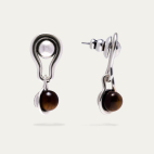 Boucles d'oreilles Dormeuses Scarabée Argent