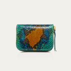 Blue Lotus Python Mini Bob Wallet