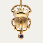Scarab Stud Earrings Gold