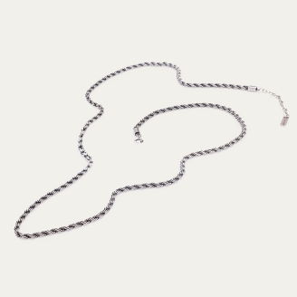 Chaîne Torsadée Sautoir Argent