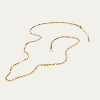 Twisted Gold Long Chain
