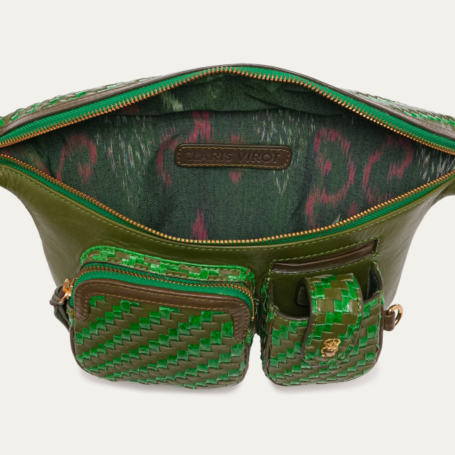 Sac Banane Romeo Cuir Tresse Romarin