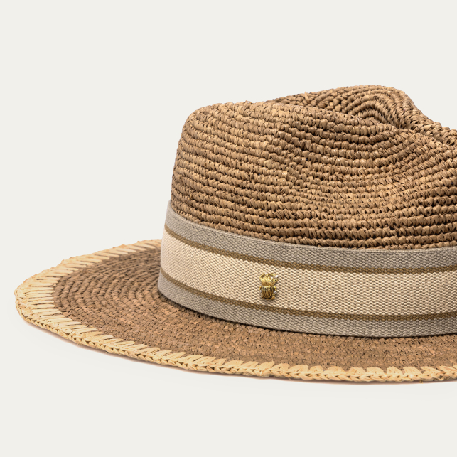 Chapeau Fedora Raphia Off White