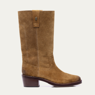 Cappuccino Suede Maddie Camargue Boots