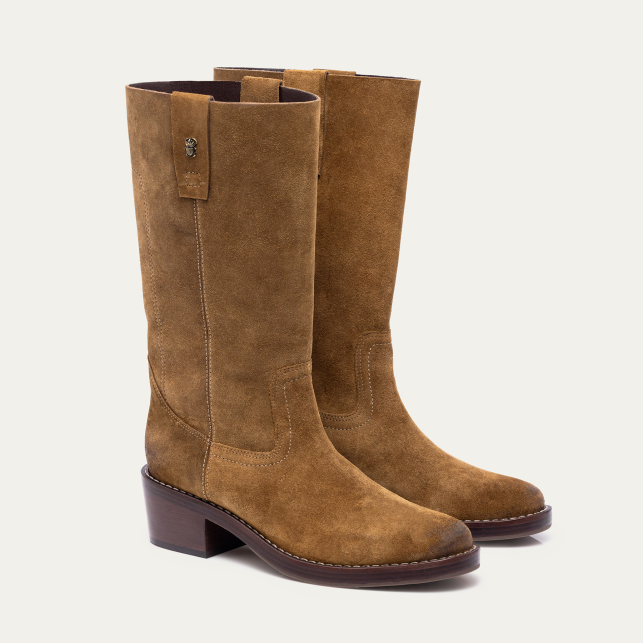 Cappuccino Suede Maddie Camargue Boots
