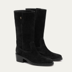 Noir Suede Maddie Camargue Boots