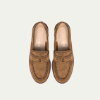 Cappuccino Leather Suede Gigi Loafer