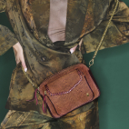Sekhmet Suede Calfskin Charly Bag