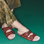 Sandales Velours Odette Brique