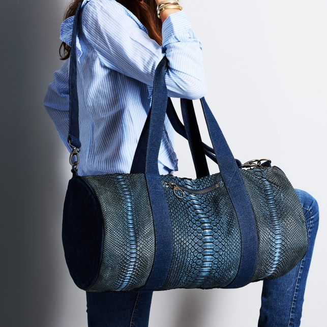 Sport Bag Python Lionel Denim